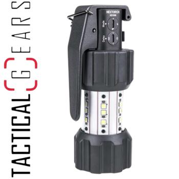 NEXTORCH ND30B TAKTISCHER-ELEKRONISCHER-IRRITATIONSKÖRPER MIT HOLSTER 11.000 LUMEN STROBOSKOPBLITZ UND 130DB  ALARMSIGNAL